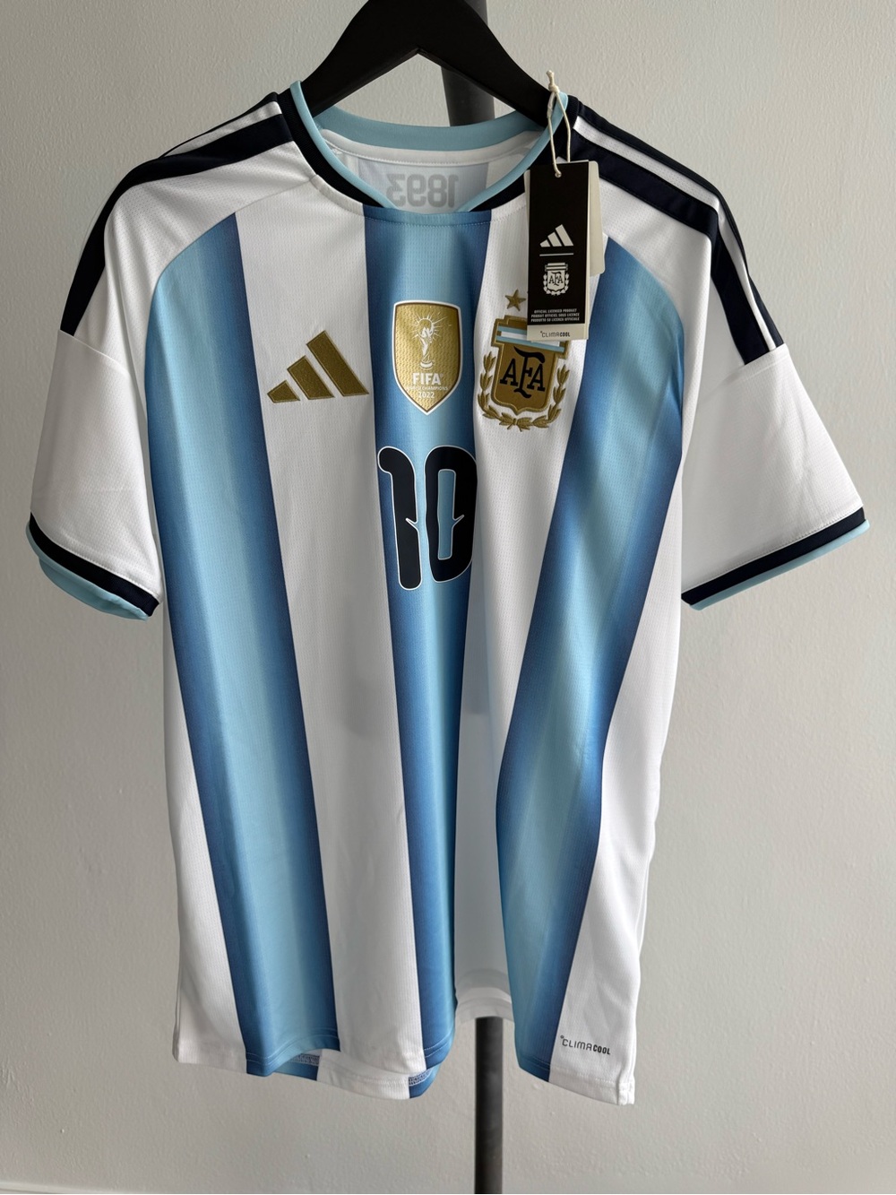 adidas Argentina Messi #10 2025 Home Soccer Jersey Men L